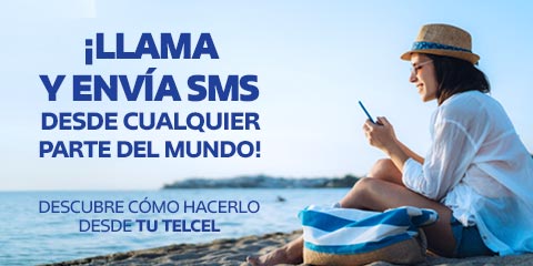 si ya estás en el extranjero puedes llamar o enviar sms desde tu telcel