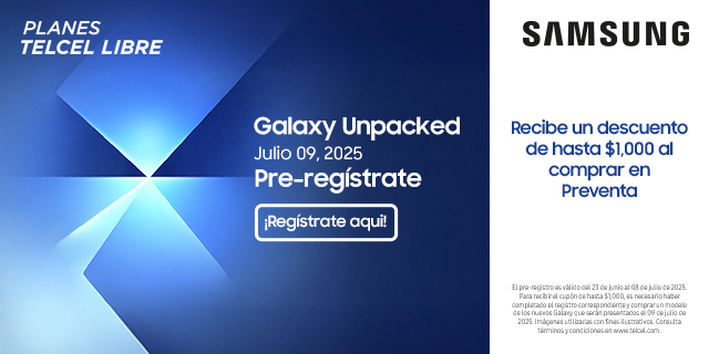 registrate y conoce el nuevo samsung galaxy z fold 7 o galaxy z flip 7 solo con telcel