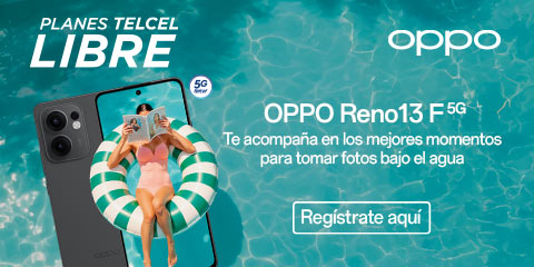 conoce el nuevo oppo reno trece con tu plan telcel libre disponible solo con telcel