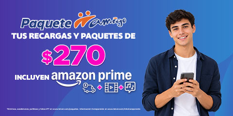 con paquetes amigo sin limite tienes doble de gigas en recargas y paquetes de 270 pesos