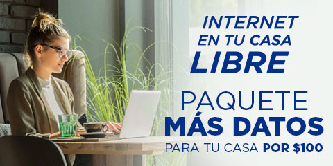 internet en tu casa plus te da un paquete con mas datos por cien pesos solo en telcel