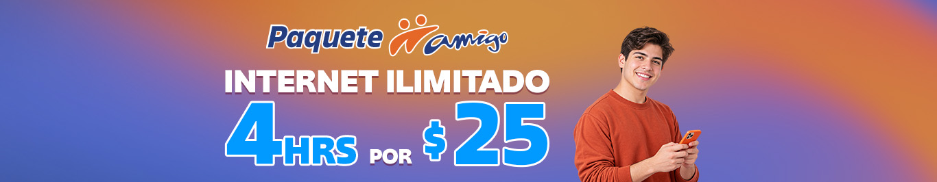 internet ilimitado durante cuatro horas para navegar compartir y disfrutar contenido