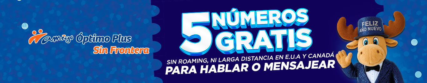 disfruta de cinco numeros gratis para hablar y mensajear con amigo optimo sin frontera