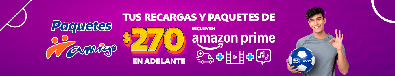 con paquetes amigo sin limite tienes doble de gigas en recargas y paquetes de 270 pesos