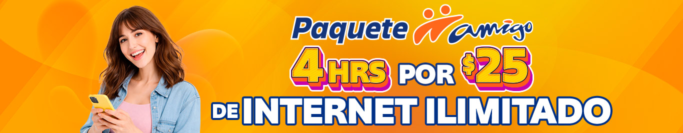 tu amigo se merece el mejor paquete dos horas de internet ilimitado justo aqui contrata ya