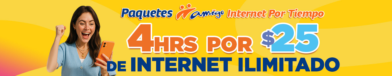 tu amigo se merece el mejor paquete dos horas de internet ilimitado justo aqui contrata ya