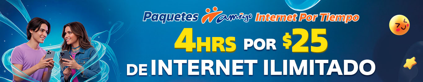 tu amigo se merece el mejor paquete dos horas de internet ilimitado justo aqui contrata ya