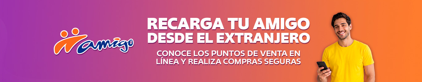recarga tu amigo desde donde quiera que estes en el extranjero no te quedes sin saldo