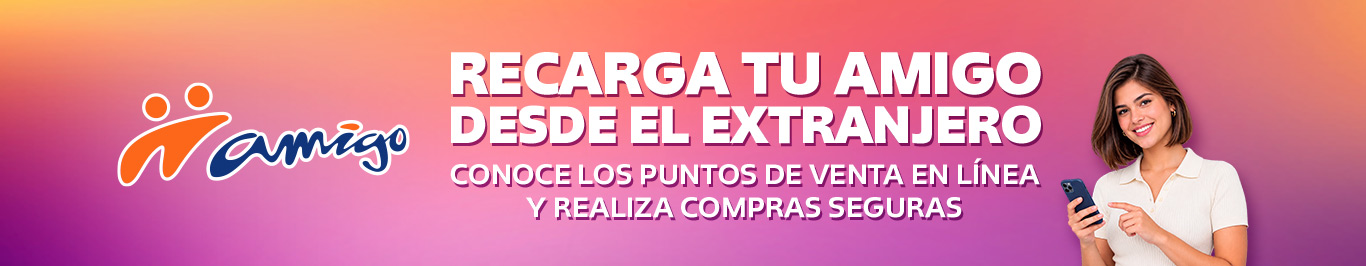 recarga tu amigo desde donde quiera que estes en el extranjero no te quedes sin saldo