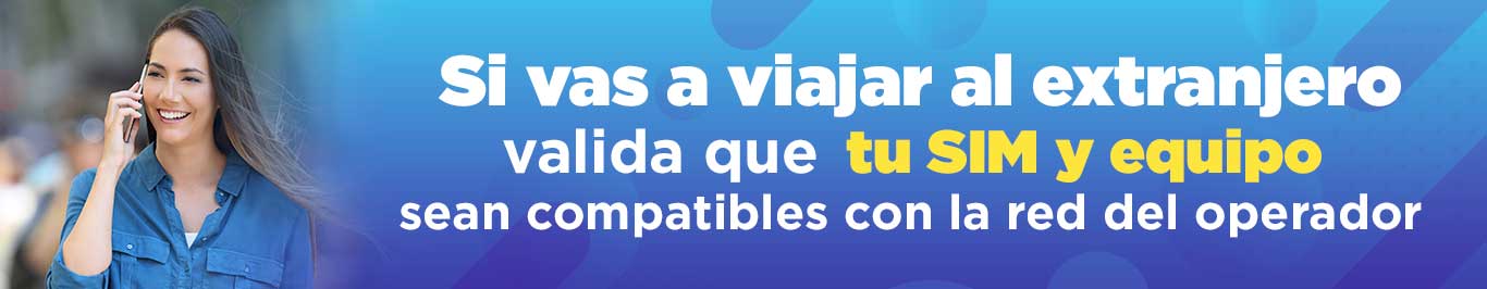 al viajar a estados unidos debes verificar la compatibilidad de tu sim con operadores