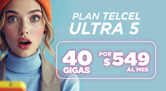 Con Plan Telcel Ultra 5 tienes 40 Gigas por solo $549 en telcel obtienes 40 gigas de internet por solo 549 pesos con plan telcel ultra 5 conoce