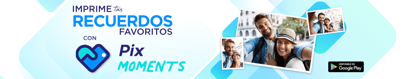imprime todas tus mejores fotos usando la aplicacion pix moments descargala en google play