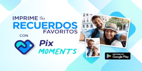 imprime todas tus mejores fotos usando la aplicacion pix moments descargala en google play