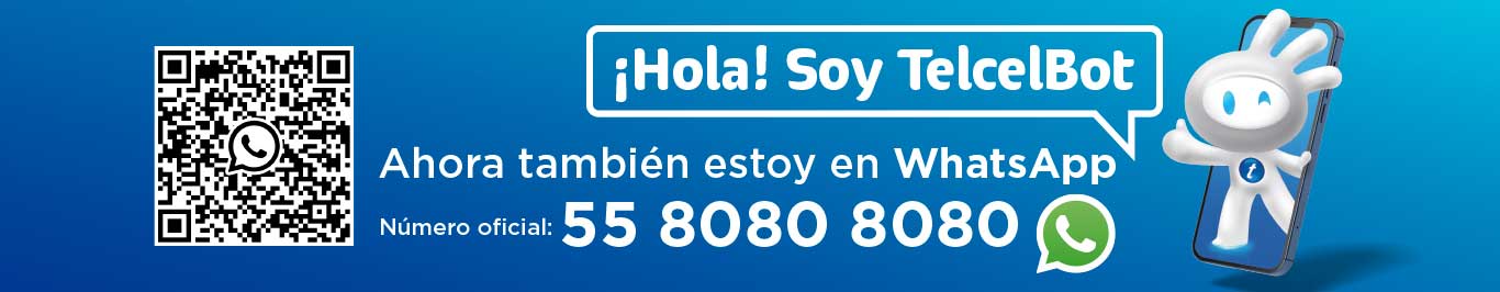 no te puedes perder la oportunidad de ser atendido por telcel bot desde whatsapp conocelo