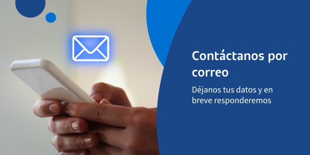 tambien puedes ponerte en contacto con nosotros mandandonos correo electronico