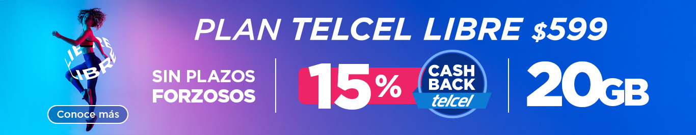 plan telcel libre son sin plazos forzosos y con cash back de telcel ven y conoce mas