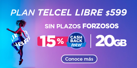 plan telcel libre son sin plazos forzosos y con cash back de telcel ven y conoce mas