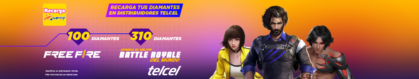 juega ahora con free fire pagando con tu telcel y disfruta de tu juego como nunca