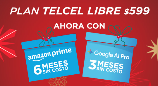 La Navidad es mejor con el Cash Back de los planes libres de Telcel conoce más aquí