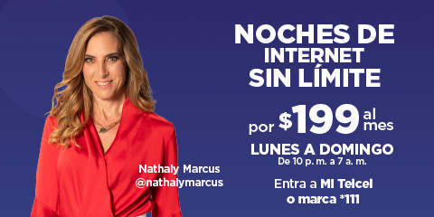 noches de internet sin limite por 199 al mes de lunes a domingo de 10 pm a 7 am en telcel