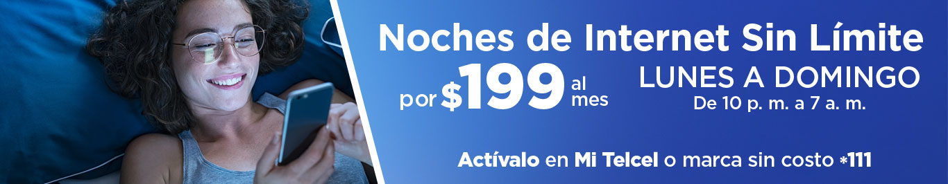 Haz tus noches más divertidas con internet ilimitado y disfruta de videos, películas y tus series favoritas