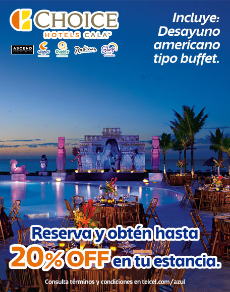 gozando de hasta de un veinte porciento de descuento en tu hospedaje y desayuno americano