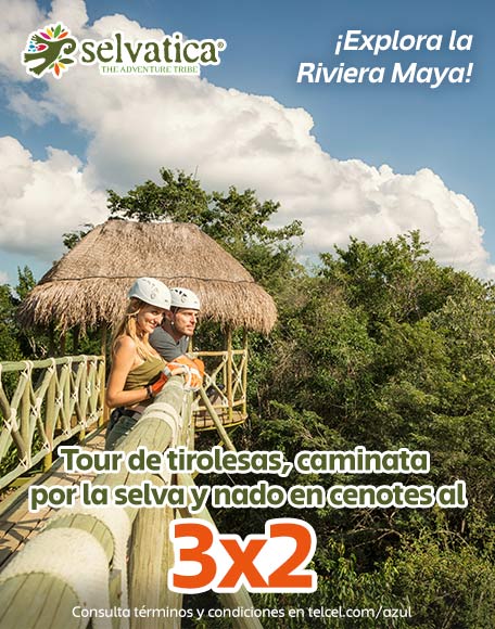telcel y Selvatica te invitan a disfrutar del caribe mexicano